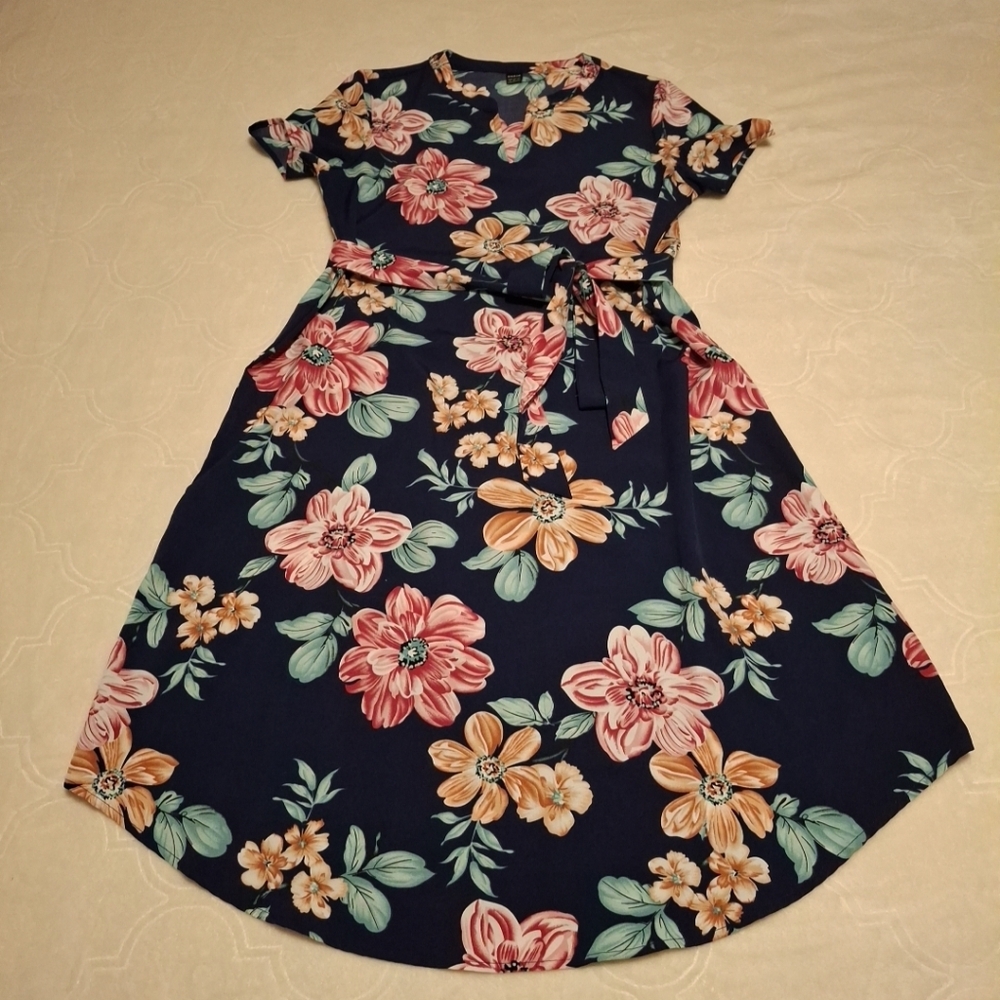 Floral Navy Dress